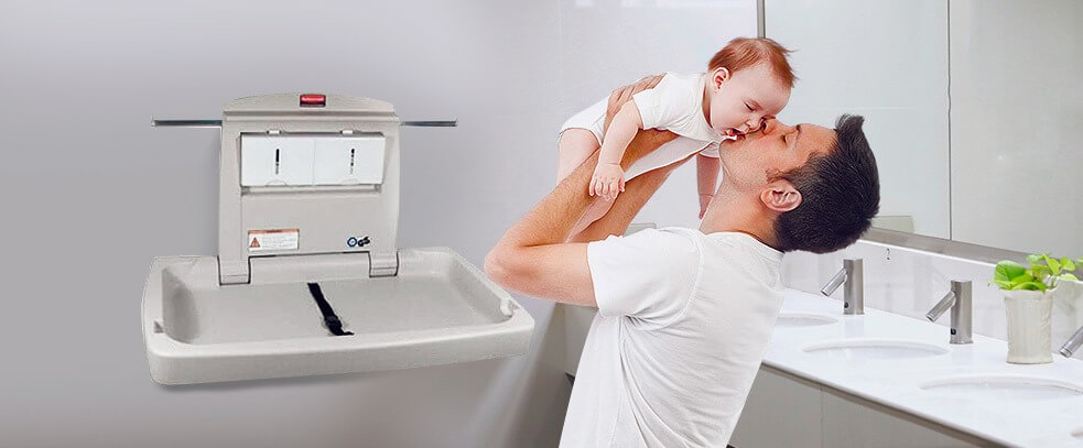 Se deberá instalar cambiador de pañal en baños para hombres.